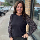 Black Vegan Midi Skirt