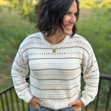 Sandstone Darby Stripe Sweater