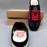 Back 70 Venice Black Velvet Red Sneaker Mule
