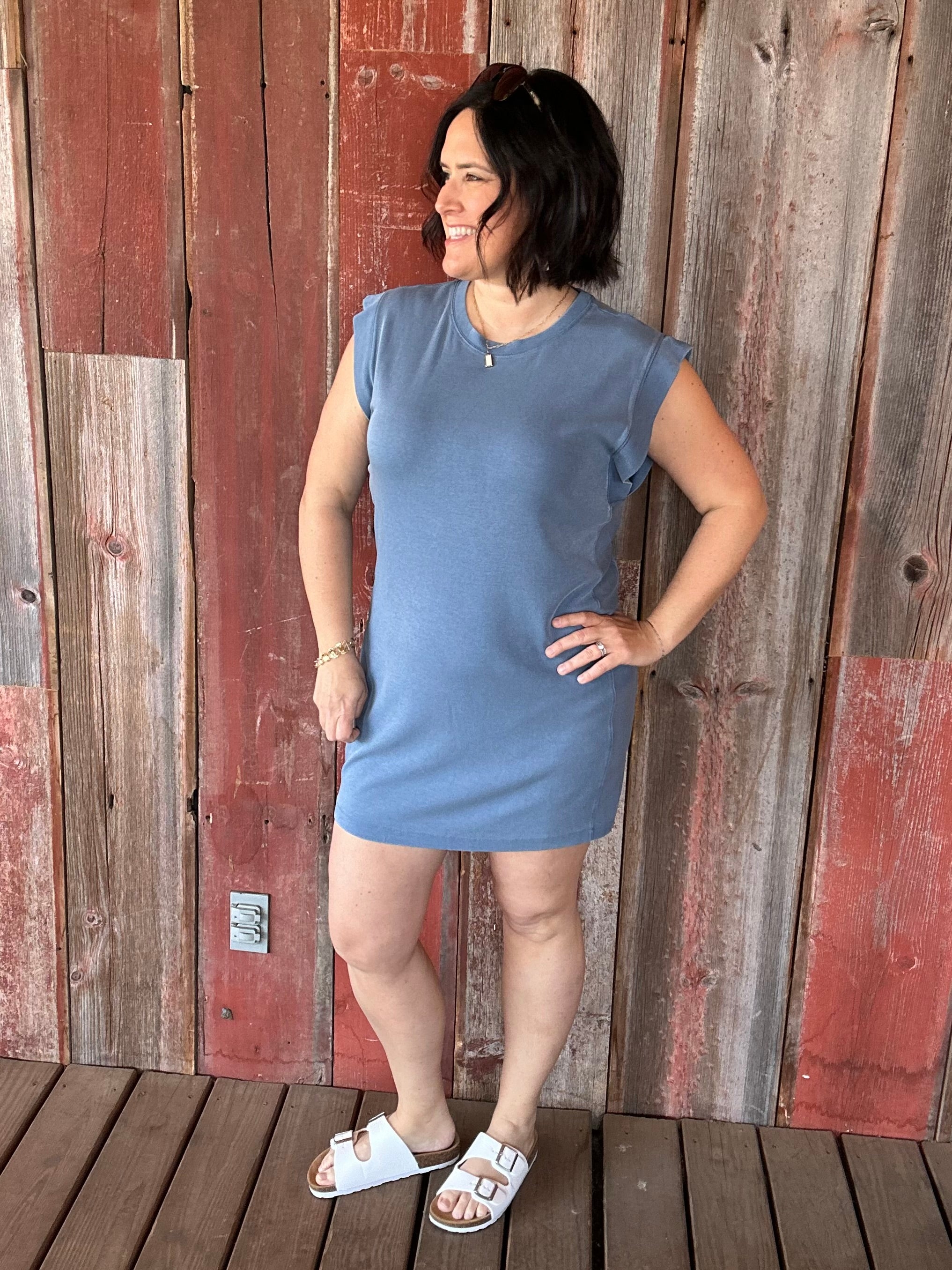 Washed Blue Avelin Dress Dresses THREAD & SUPPLY