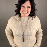 Taupe Boat Neck Sweater Top - Sweater SUNDAY EDITION