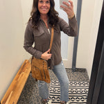 Brown Heather Cassian Shirt Tops - Button Ups THREAD & SUPPLY
