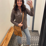 Brown Heather Cassian Shirt Tops - Button Ups THREAD & SUPPLY