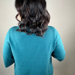 Teal Green Mock Neck Sweater Top - Sweater FATE by LFD