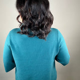 Teal Green Mock Neck Sweater Top - Sweater FATE by LFD