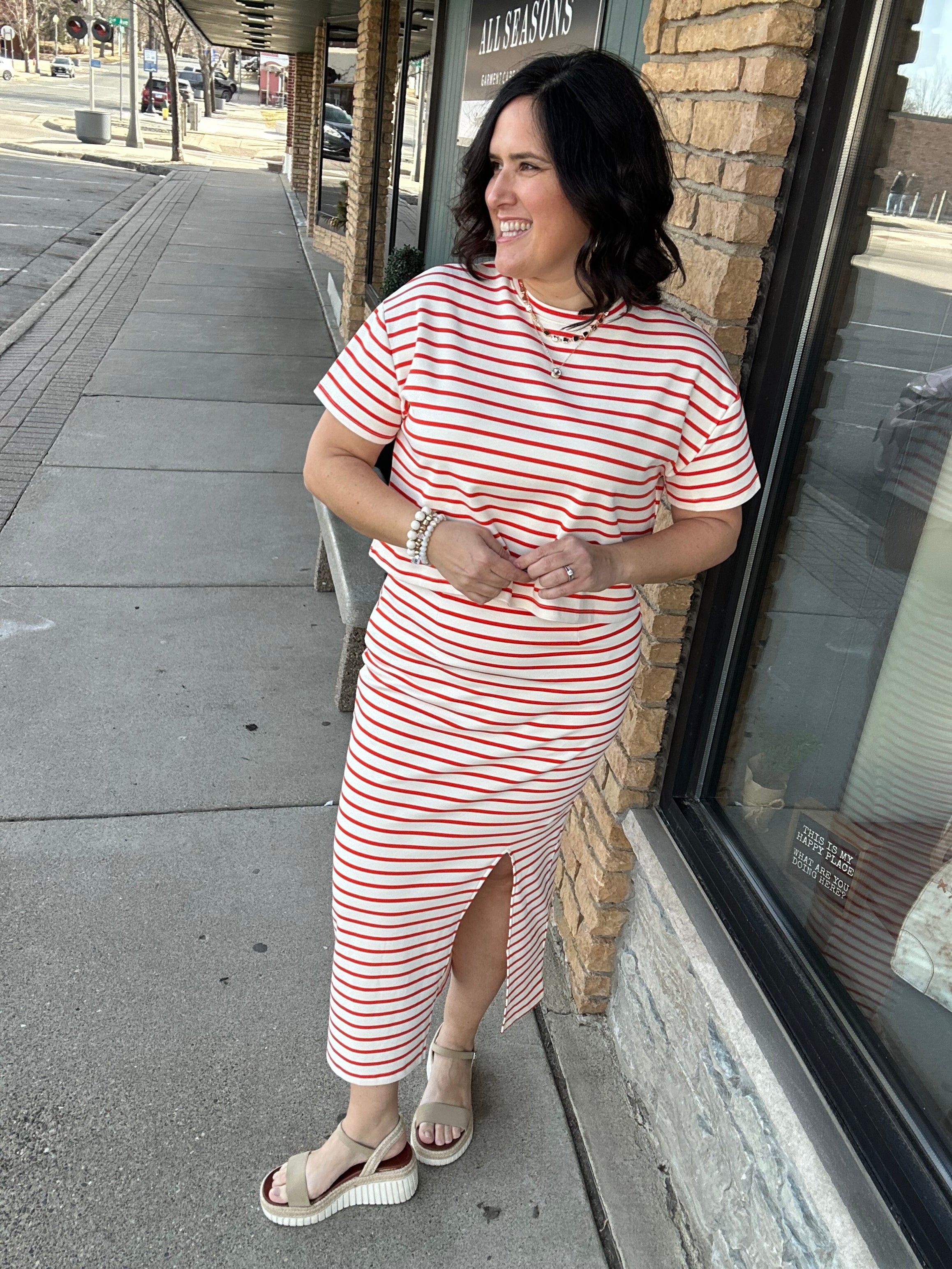 Papaya Knit Skirt Set Dresses WISHLIST