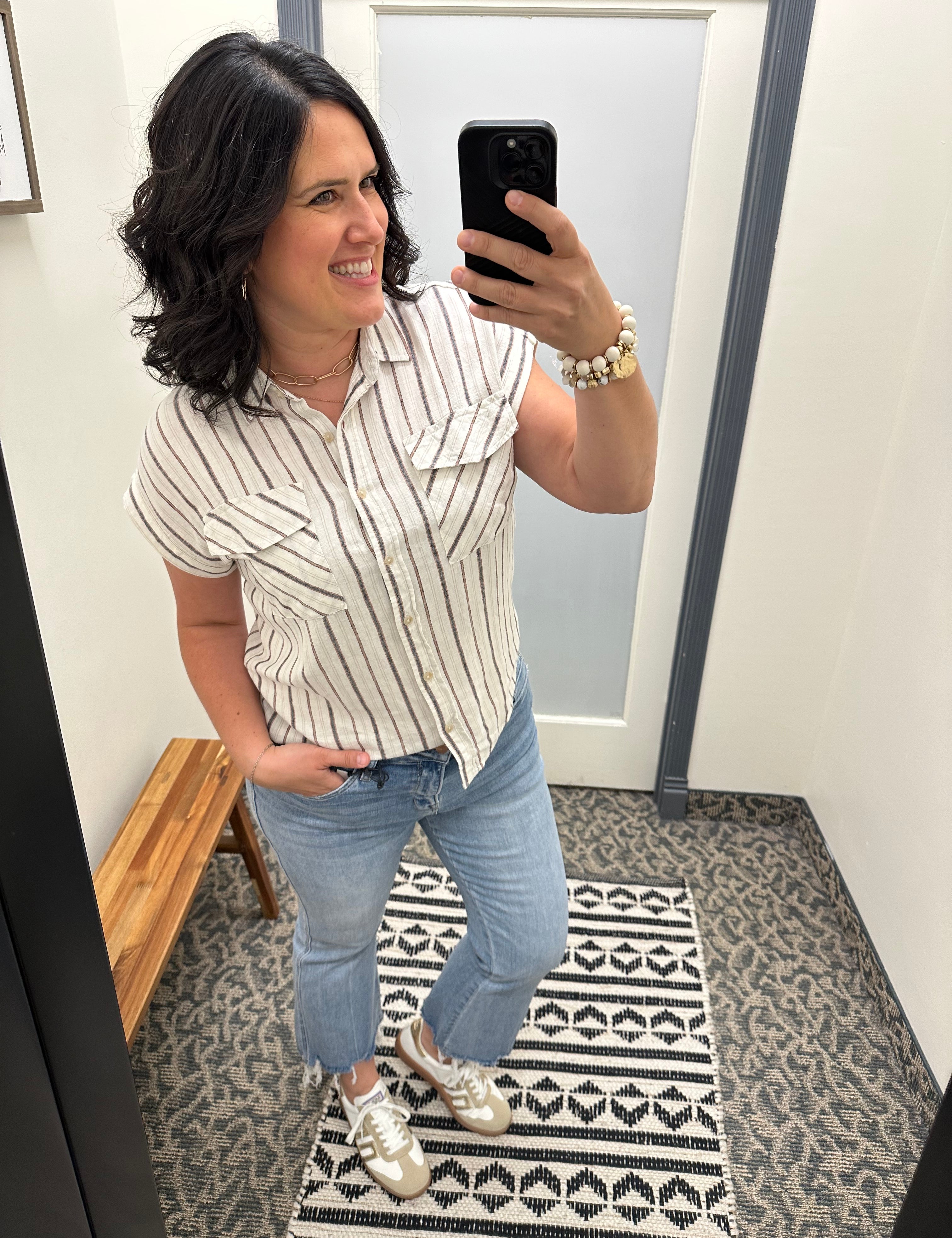 Moscato Crop Flare Jeans Bottom- Pants MICA DENIM