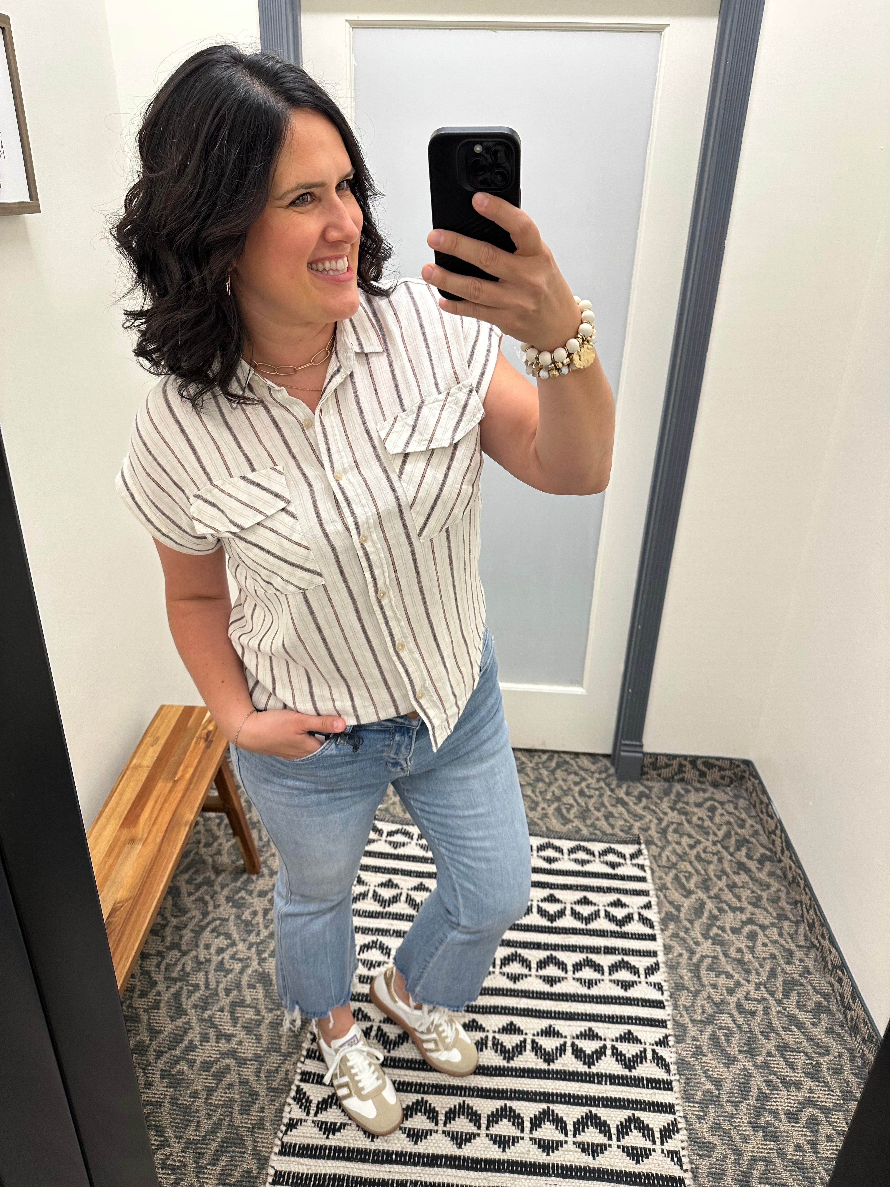 Moscato Crop Flare Jeans Bottom- Pants MICA DENIM