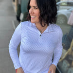White Combo Montrose Performance Pullover Top - Tee FLAG AND ANTHEM