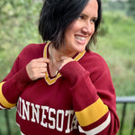 Maroon Minnesota University Sweater Top - Sweater Tea n Rose