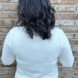 Ecru Reardan Waffle Knit Henley