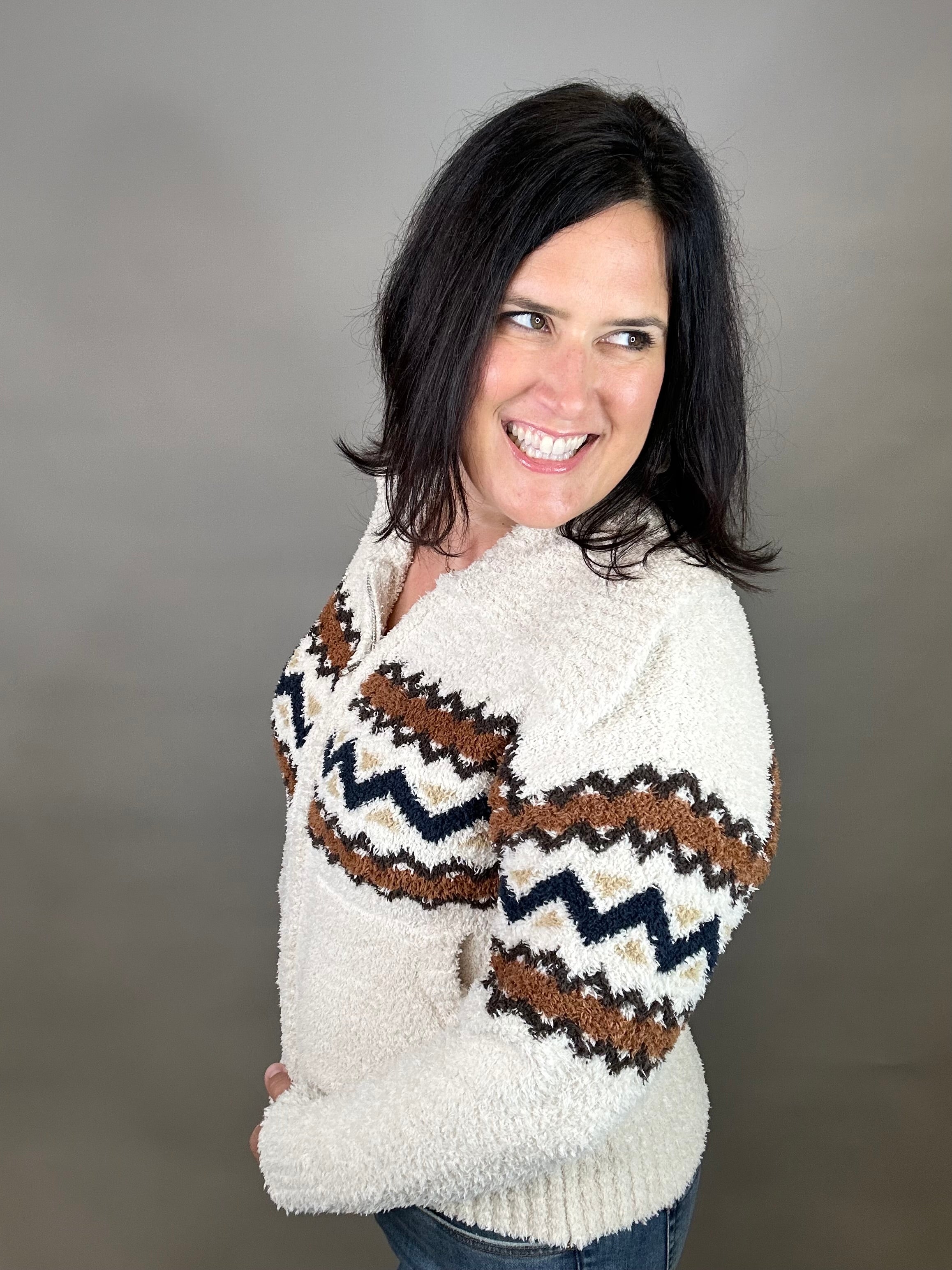 Heather Oak Myra Sweater Jacket Outerwear- Jackets THREAD & SUPPLY