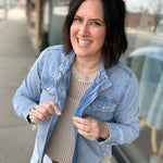 Wilma Utility Crop Denim Jacket Outerwear- Jackets FLAG AND ANTHEM