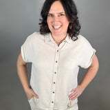 Holly Washed Dolman Top