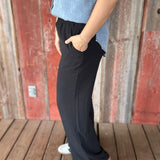 Black Wide Leg Pants Bottoms - Pants STACCATO