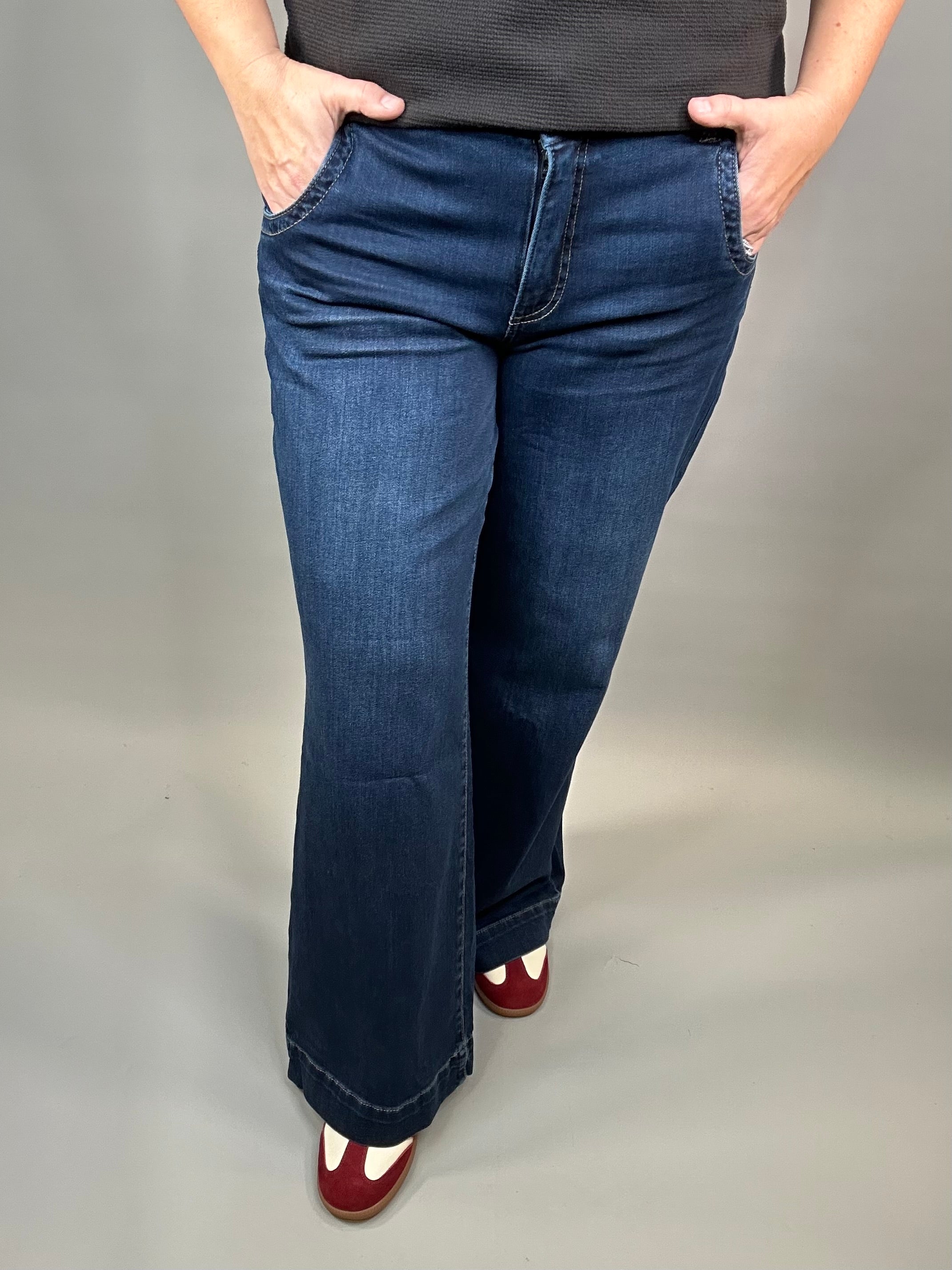 Unequalled Long Meg Jeans Bottoms - Pants KUT FROM THE KLOTH