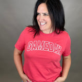 Red Game Day Tee Top - Tee MUGSBY