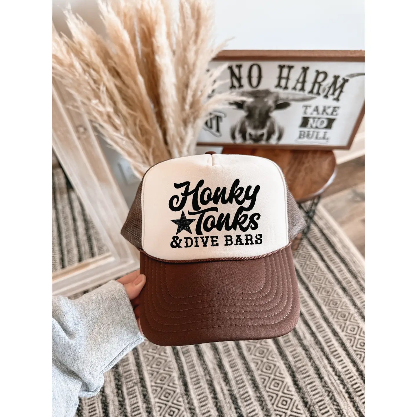 Honky Tonk Dive Bars Trucker Hat Accessories - Hat Southern Attitude Designs Inc.