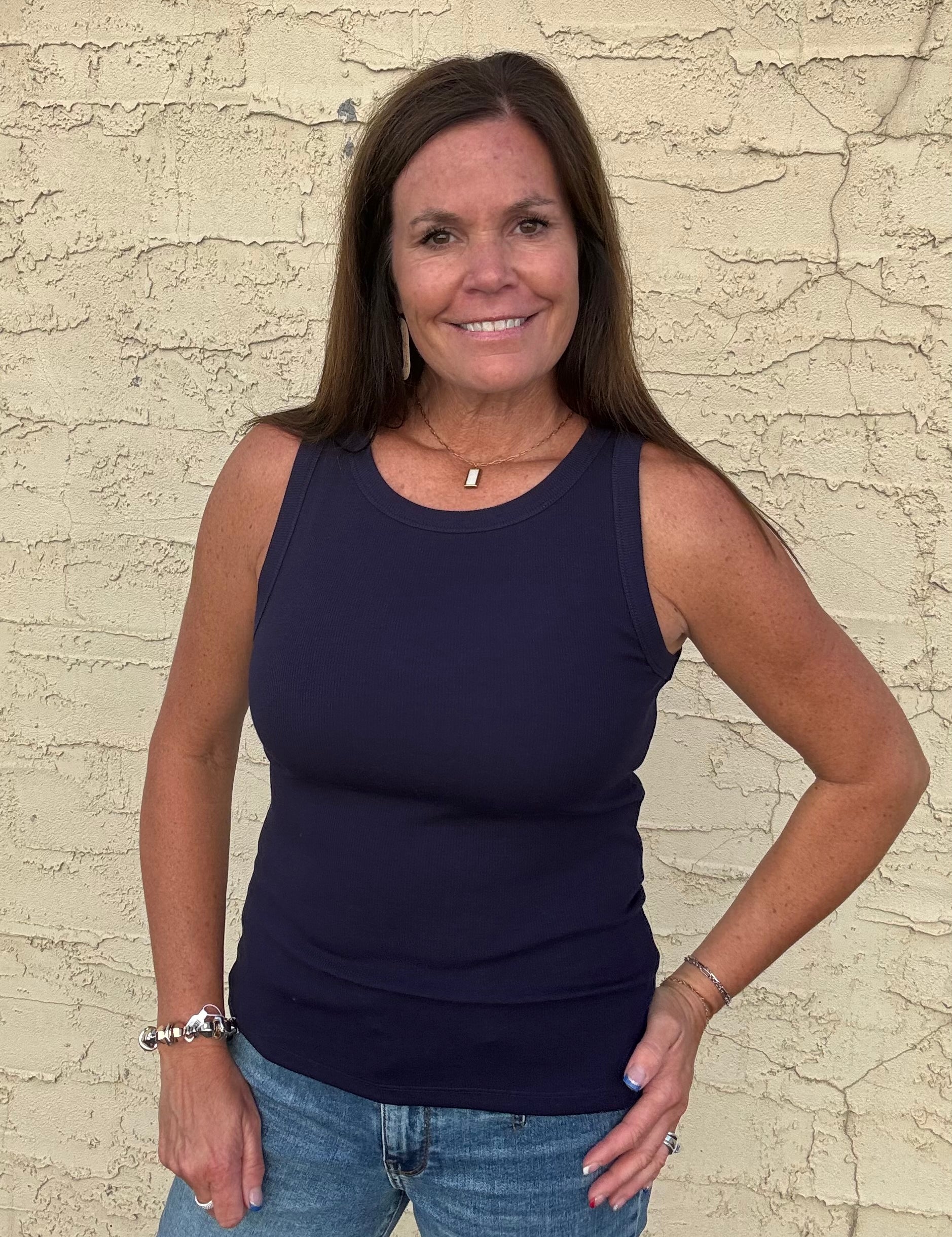 Evening Blue Edlin Tank Tops- Tanks THREAD & SUPPLY