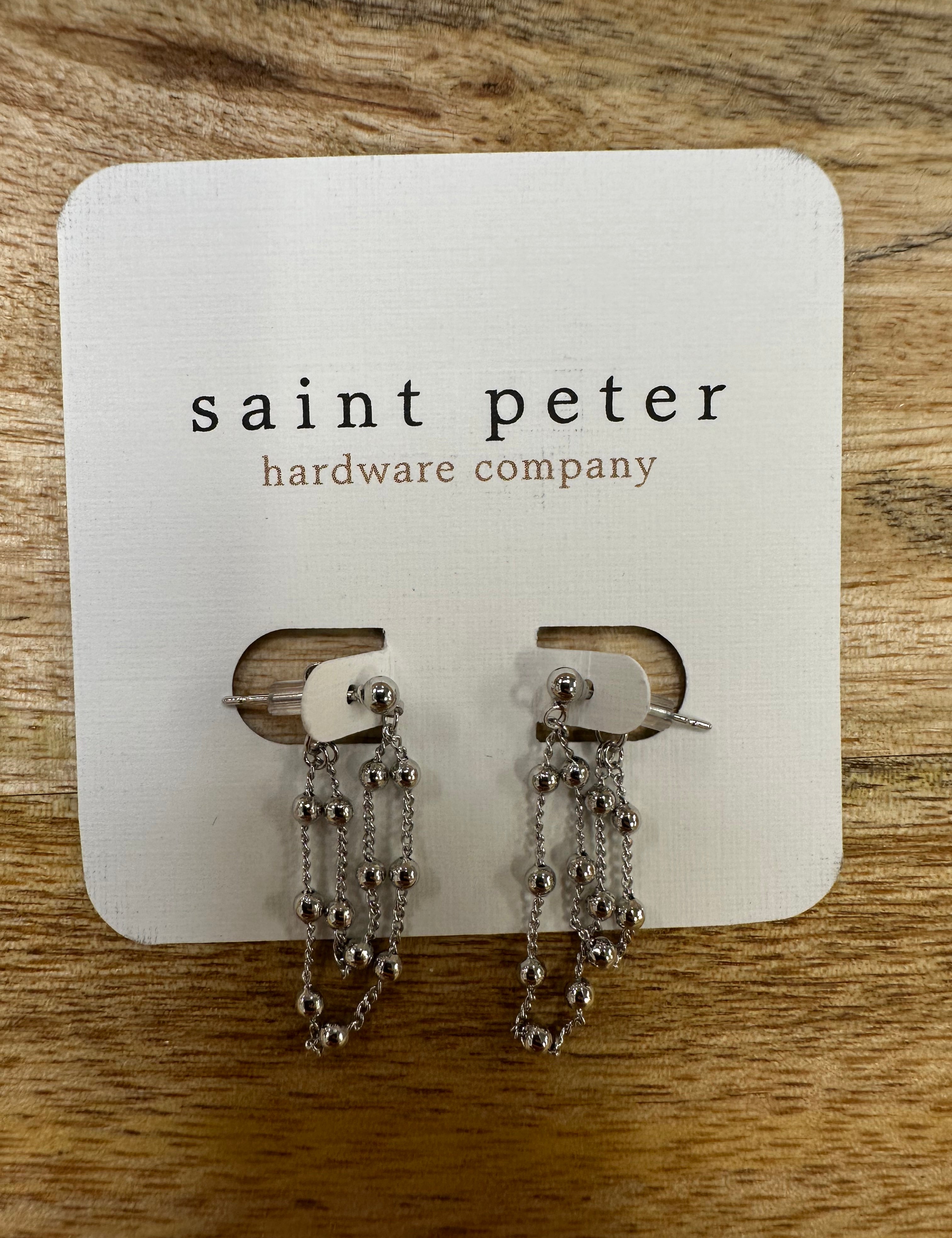 Silver Dangle Earrings Jewelry - Earrings St. Peter Hardware