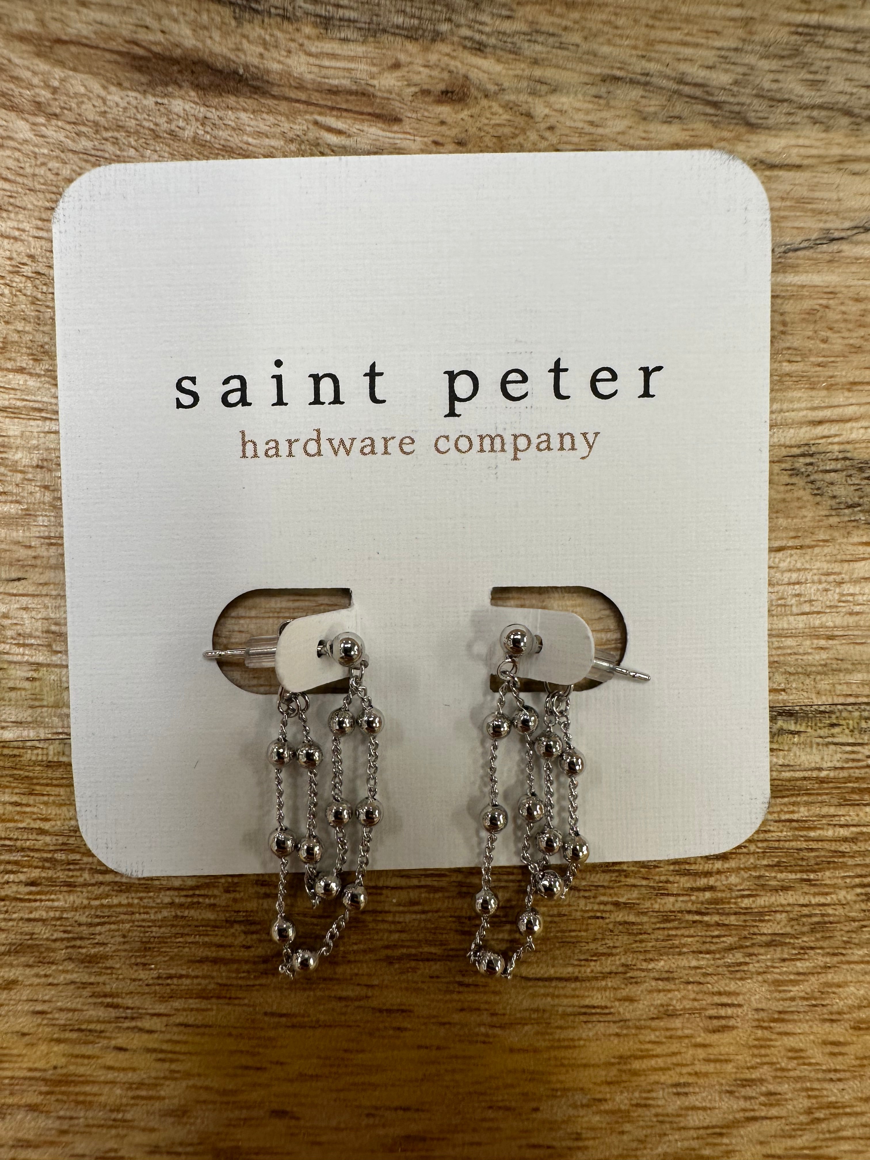 Silver Dangle Earrings Jewelry - Earrings St. Peter Hardware