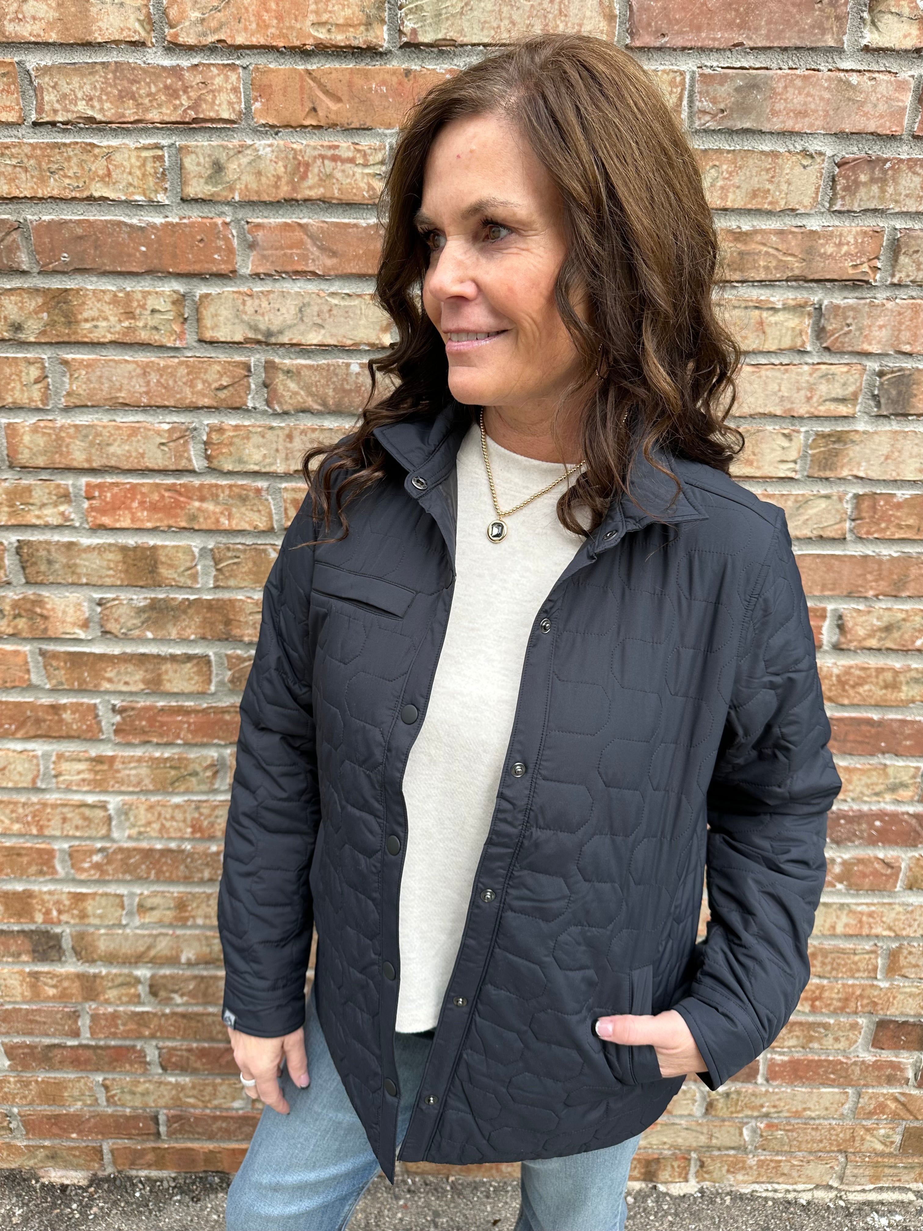 Black Artisan Shirt Jacket Outerwear- Jackets STORM CREEK