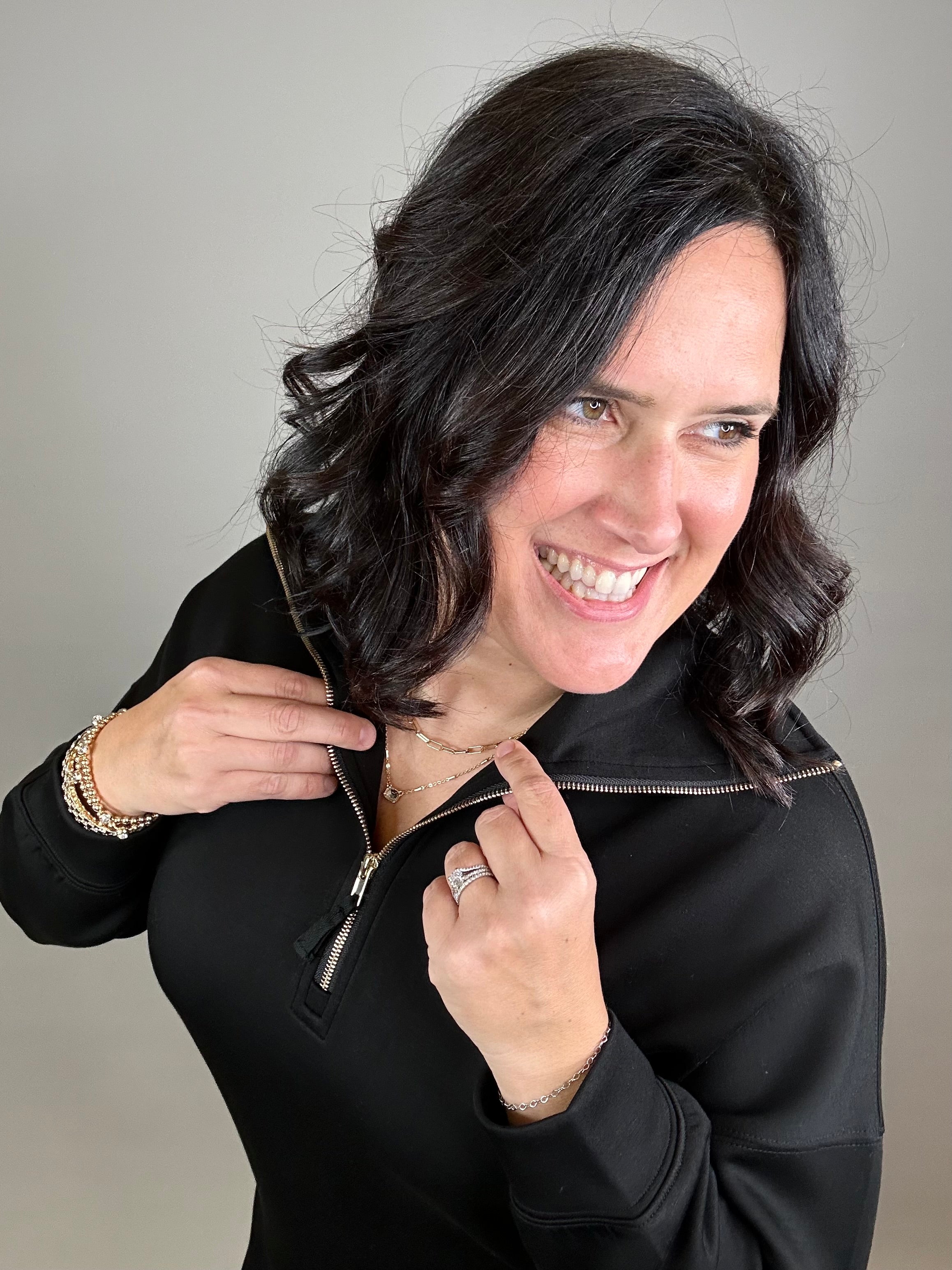 Black Modal Long Sleeve Dress Dresses P.CILL