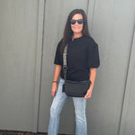 Black Peasant Sweatshirt Top Top - Sweatshirt JODIFL