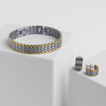 Waterproof Chunky Two-Tone Bracelet Brenda Grands Jewelry