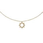 18K Gold Star Shaped Diamond Necklace Brenda Grands Jewelry