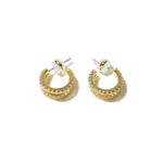 18k Gold Pave Shine Double Hoops Brenda Grands Jewelry