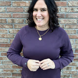 Deep Plum Comfort Zone Crew