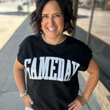 Black Game Day Top Top- Sweatshirt PANACHE