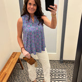 Royal Blue Multi Liz Tank