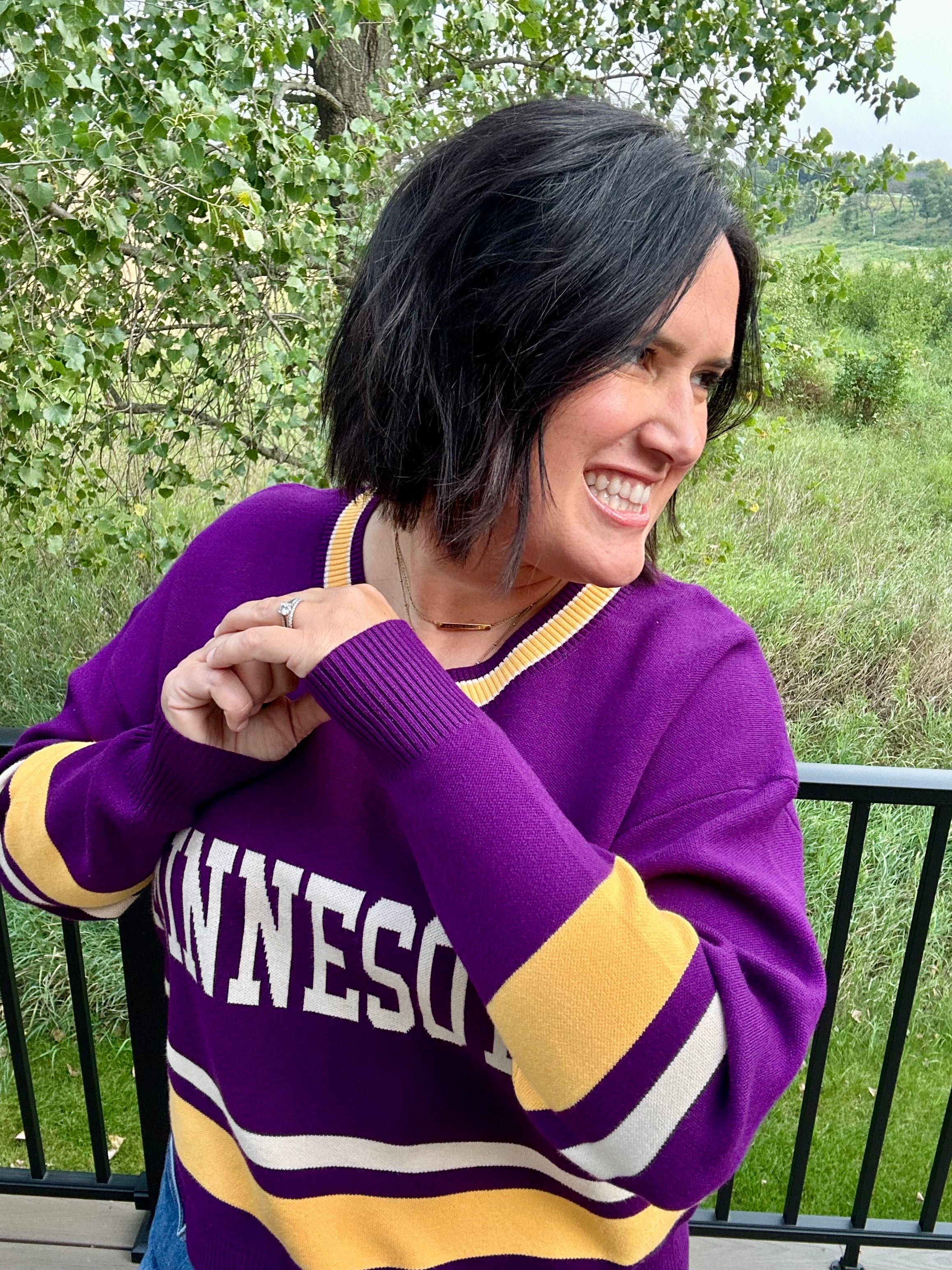 Purple Minnesota University Sweater Top - Sweater Love Letters