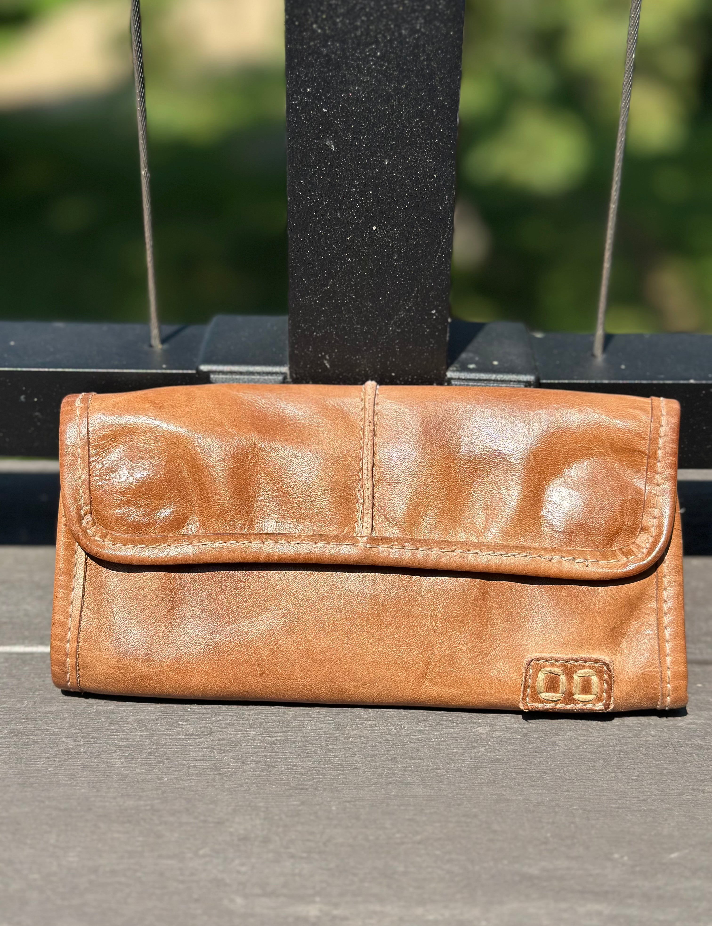 Bed|Stü Canton Wallet in Tan Rustic Bags- Wallets & Wristlets BED STU