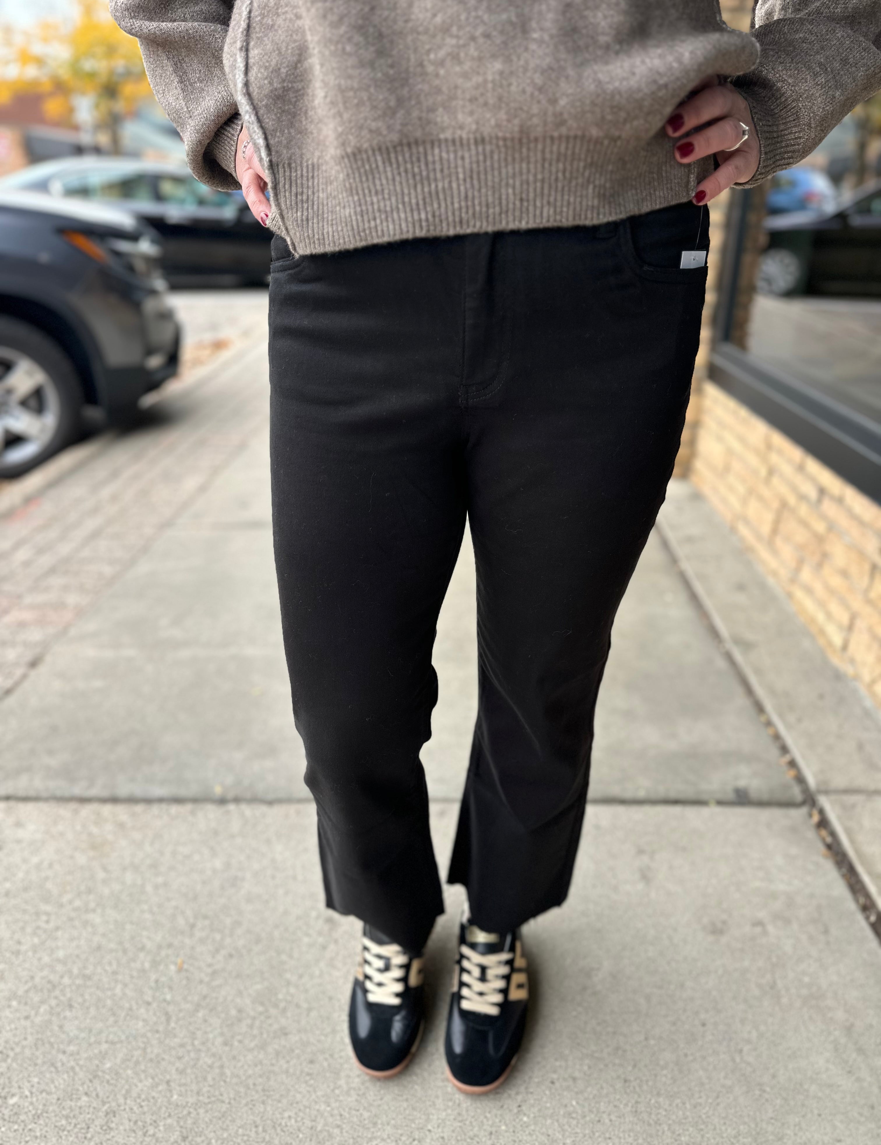 Kelsey High Rise Ankle Black Jean - KUT Bottom- Pants KUT FROM THE KLOTH