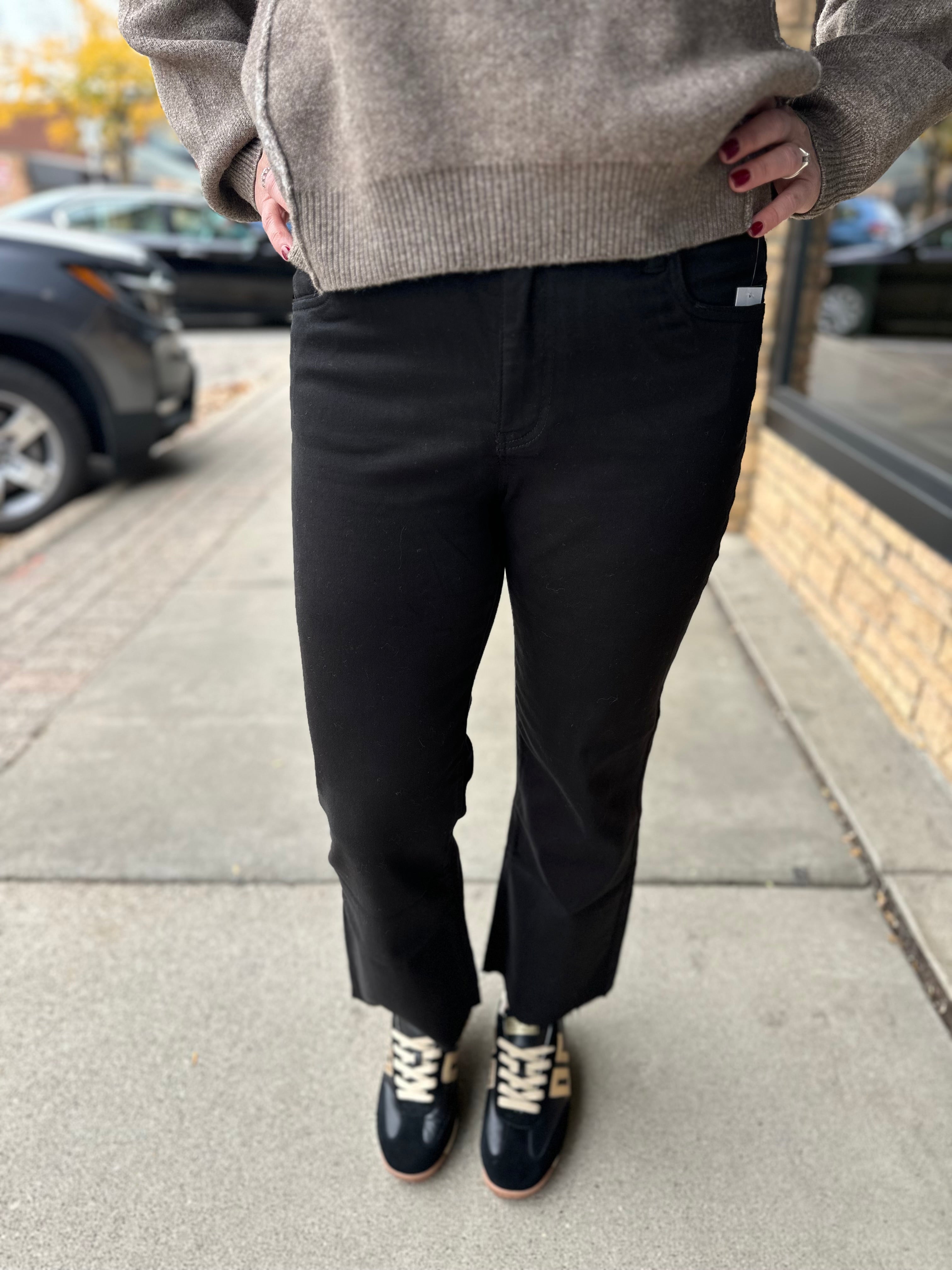 Kelsey High Rise Ankle Black Jean - KUT Bottom- Pants KUT FROM THE KLOTH
