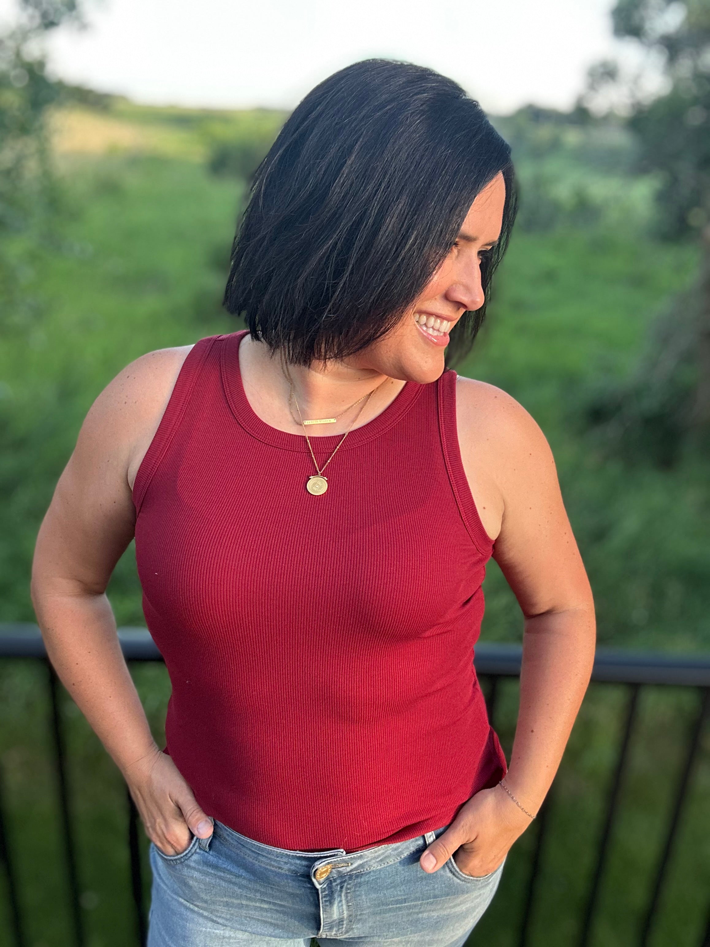 Red Edlin Tank Tops- Tanks THREAD & SUPPLY