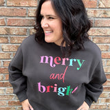 Charcoal Merry & Bright Sweatshirt