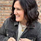 Washed Black Terry Long Jacket