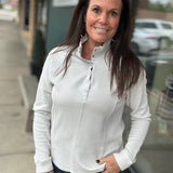 Oyster Adrianna Snap Front Pullover