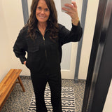Black Modal Utility Jacket