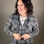 Charcoal Ivory Plaid Cassian Shirt Tops - Button Ups THREAD & SUPPLY