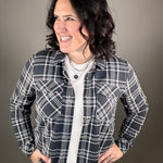 Charcoal Ivory Plaid Cassian Shirt Tops - Button Ups THREAD & SUPPLY