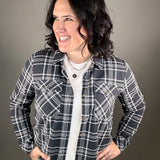 Charcoal Ivory Plaid Cassian Shirt Tops - Button Ups THREAD & SUPPLY