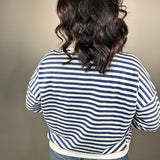 Blue/White Striped Pullover