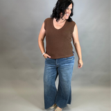 Brown Misty Top Tops- Blouses THREAD & SUPPLY