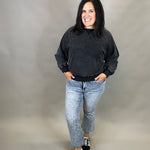 Acid Cloud Cropped Boot Cut Jeans Bottom- Pants MICA DENIM
