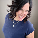 Navy Cloudy Knit Top Top - Tee TRES BIEN